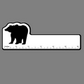 6" RULER W/ Bear Silhouette